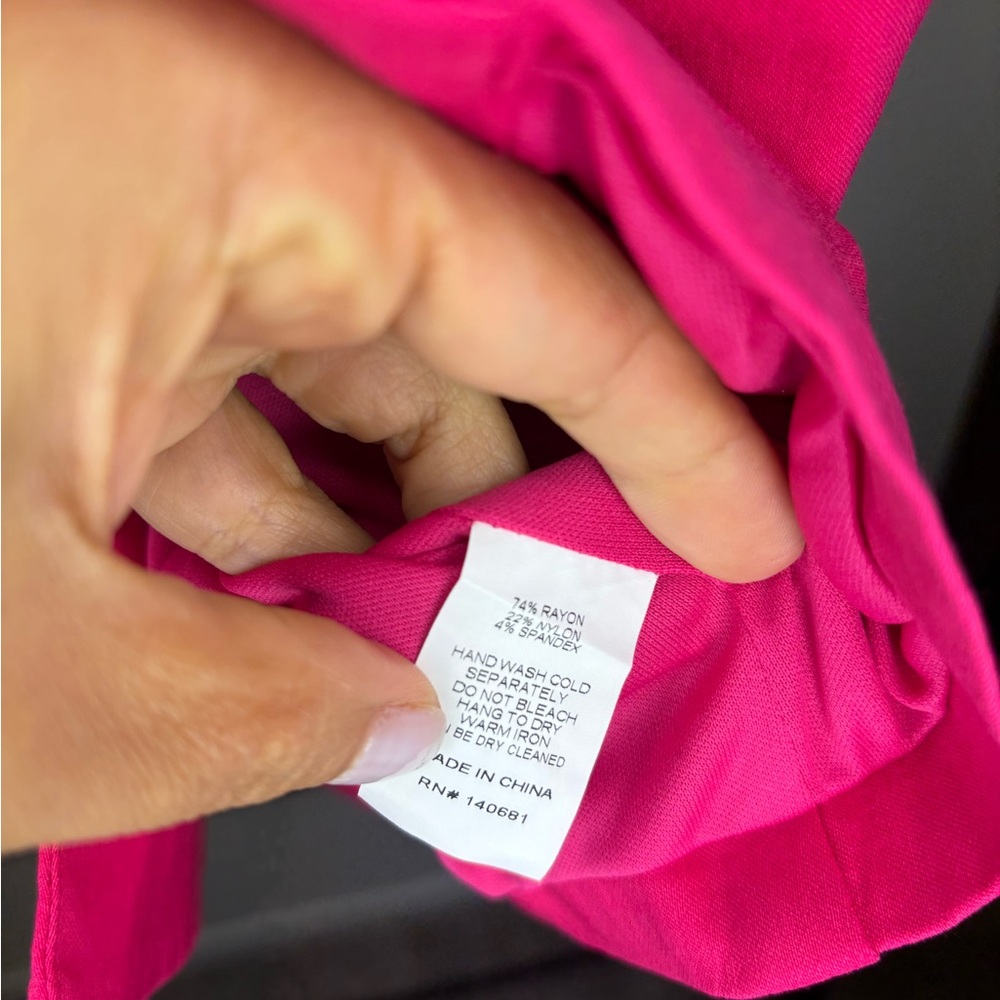 Unique Vintage 1970s Pink & Glitter Star Button Up Vest New with Tags Medium 6/8 - Picture 7 of 7